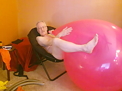 Balloonbanger 71) Giant Red Balloon Fuck — Follow Up To Video 70
