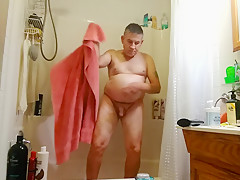 A Midnight Shower for a Mature Man