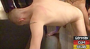 Amateur German stud barebacks and jizzes BFs asshole